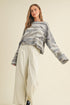 CAMO BOAT NECK SWEATER
